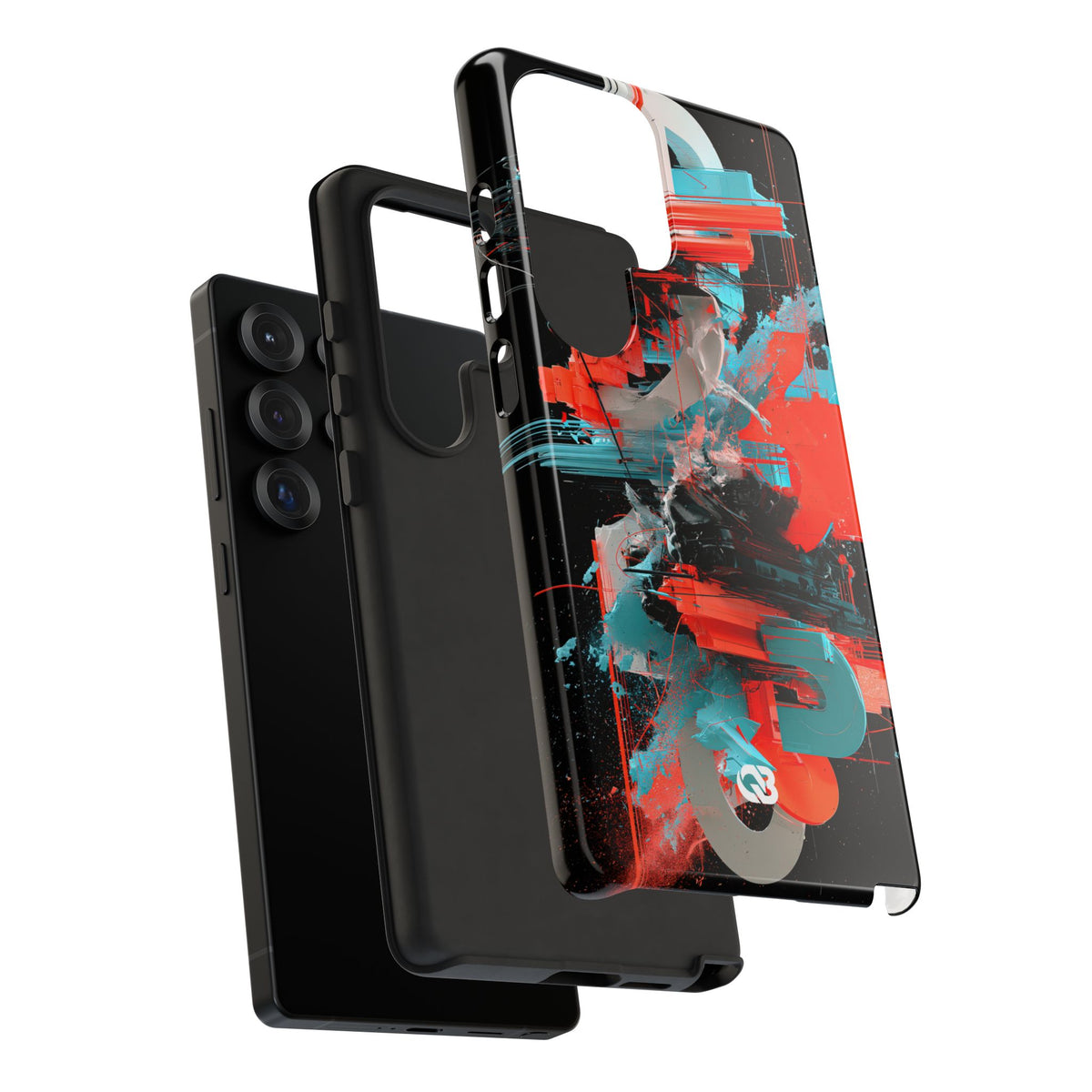 Fragmented Cyber Core · Tough Phone Case for Samsung · Black