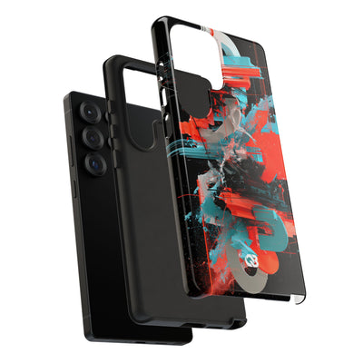 Fragmented Cyber Core · Tough Phone Case for Samsung · Black