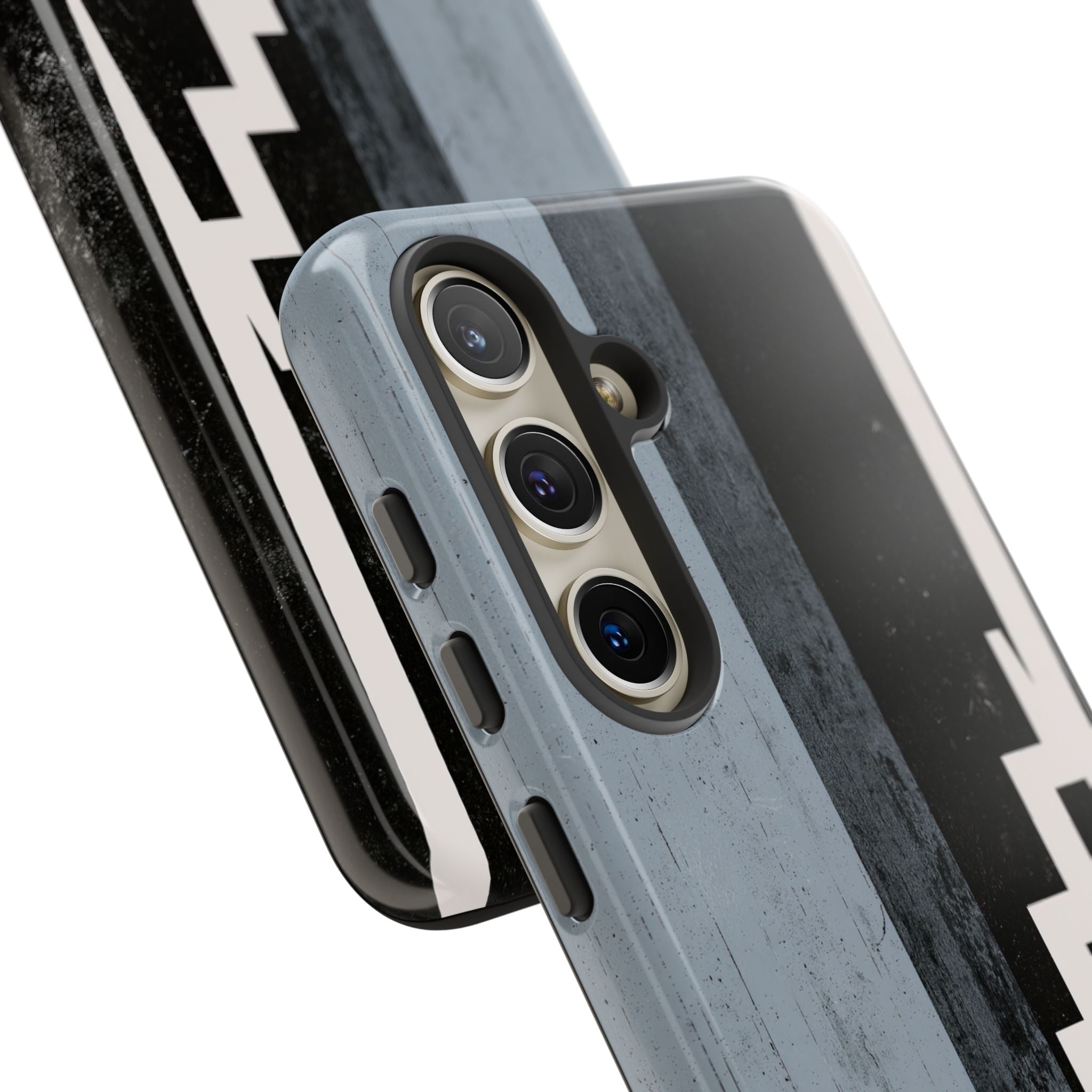 Grey Tough Phone Case for Samsung - Industrial Concrete Void