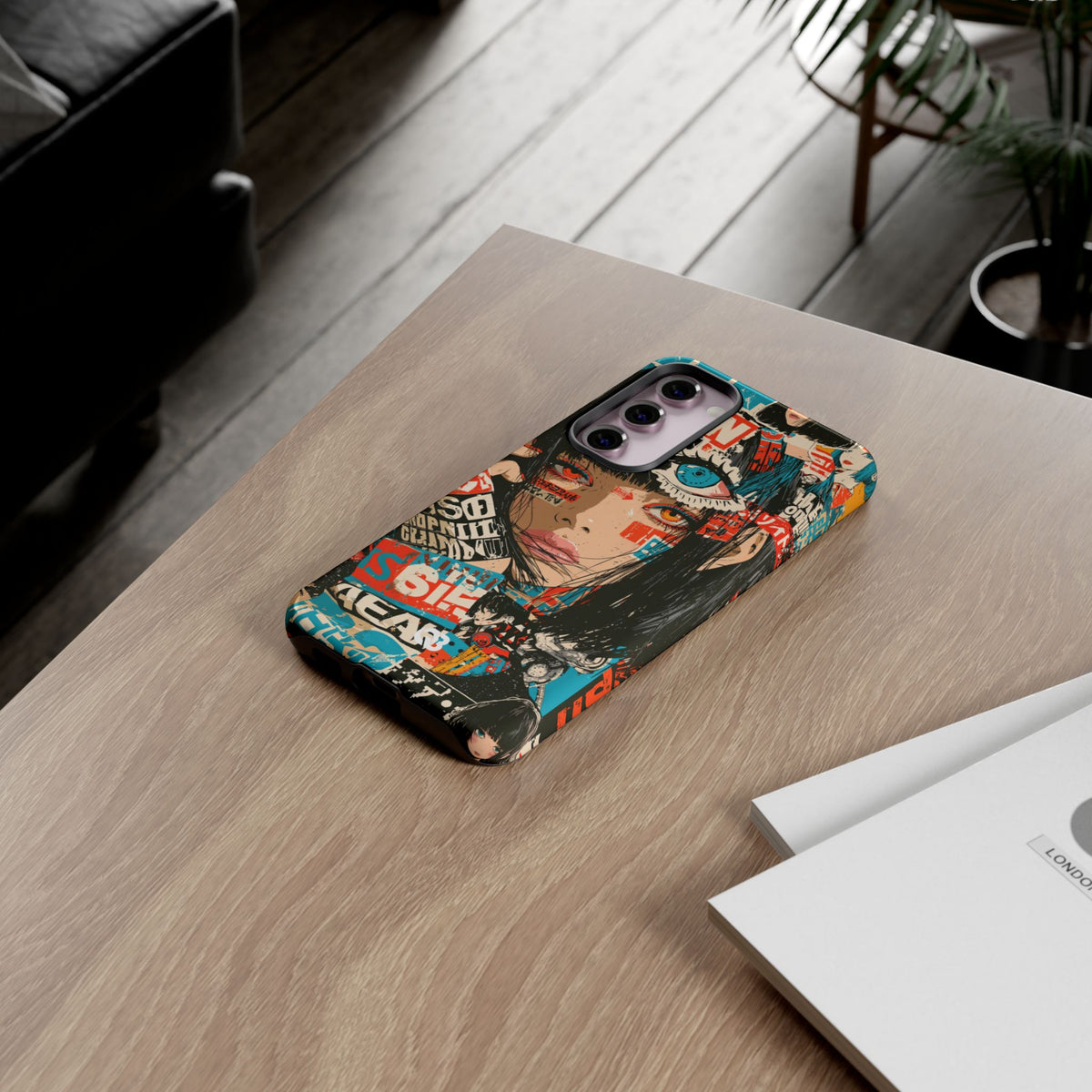 Shibuya Street Collage · Tough Phone Case for Samsung · Red