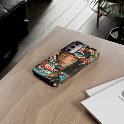 Shibuya Street Collage · Tough Phone Case for Samsung · Red
