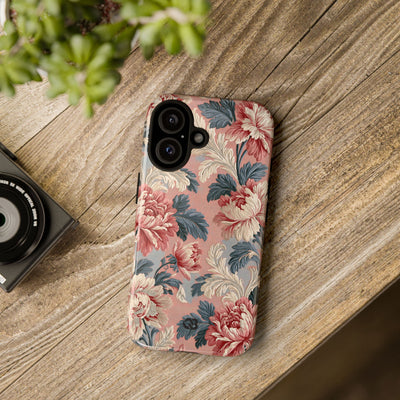Blush Peony Jacquard · Tough Phone Case for iPhone · Pink