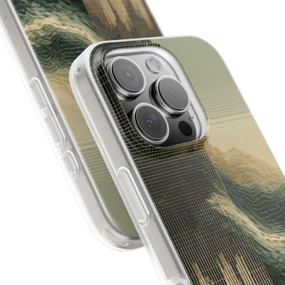Beige Lite Phone Case for iPhone - Veridian Data Ridge