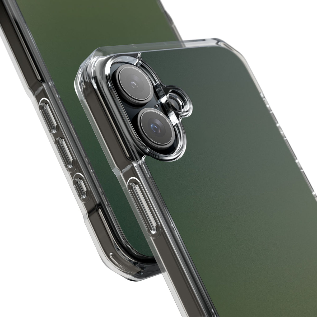 Evergreen Gradient · Clear Impact Magnetic Phone Case for iPhone ·  Green