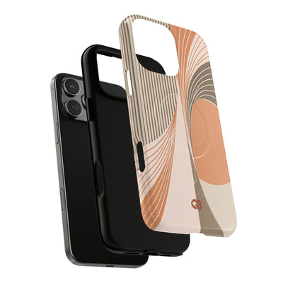 Orange Tough 2.0 Magsafe Phone Case for iPhone - Desert Arc Horizon