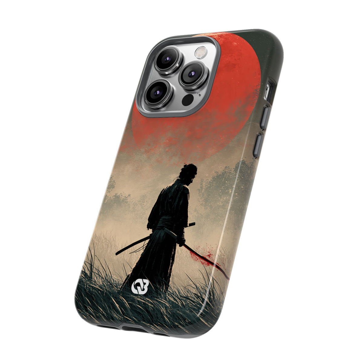 Crimson Moon Ronin · Tough Phone Case for iPhone · Red