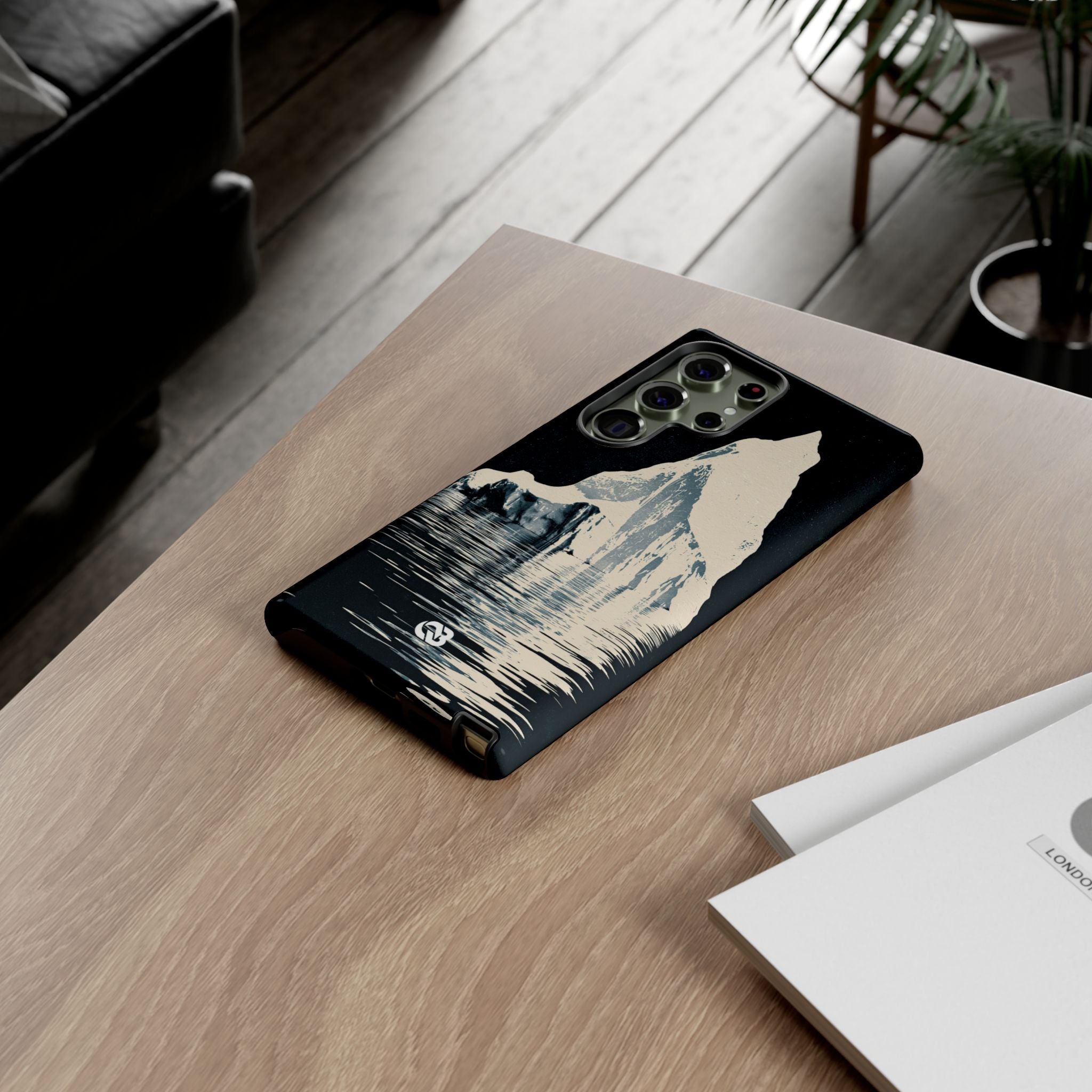 Blue Tough Phone Case for Samsung - Frozen Navy Monolith