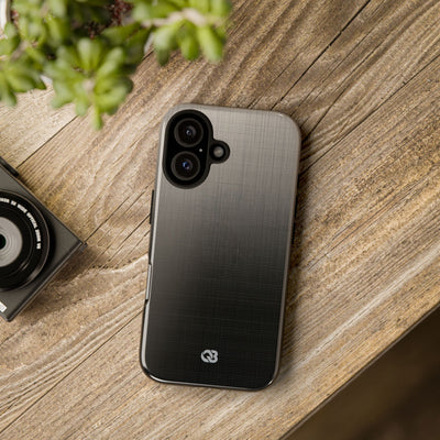 Grey Tough Phone Case for iPhone - Faded Sand Mesh