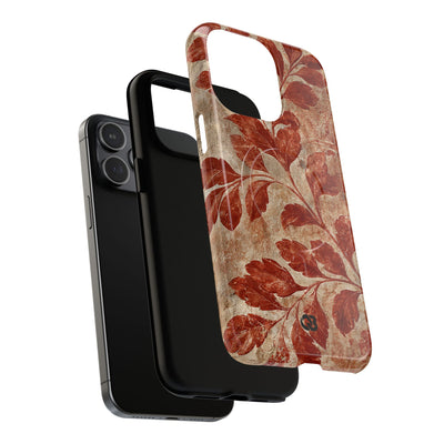 Terracotta Botanical Fresco · Tough 2.0 Magnetic Phone Case for iPhone · Red