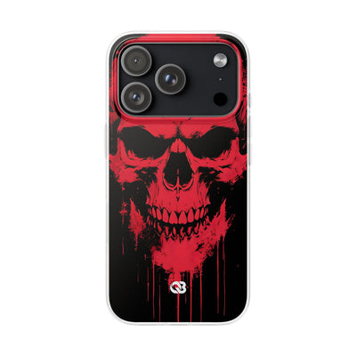Crimson Street Skull · Soft Custodia per iPhone