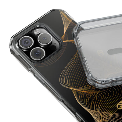 Gold Impact MagSafe Phone Case for iPhone - Burnished Bronze Helix