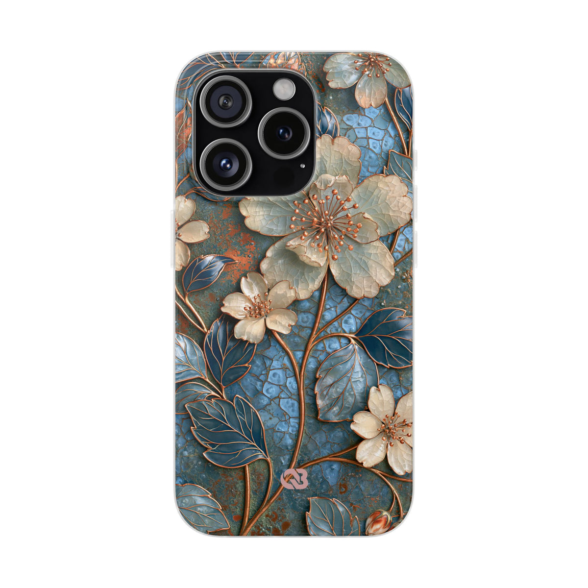 Gilded Blossom Reverie · Lite Phone Case for iPhone ·  Teal