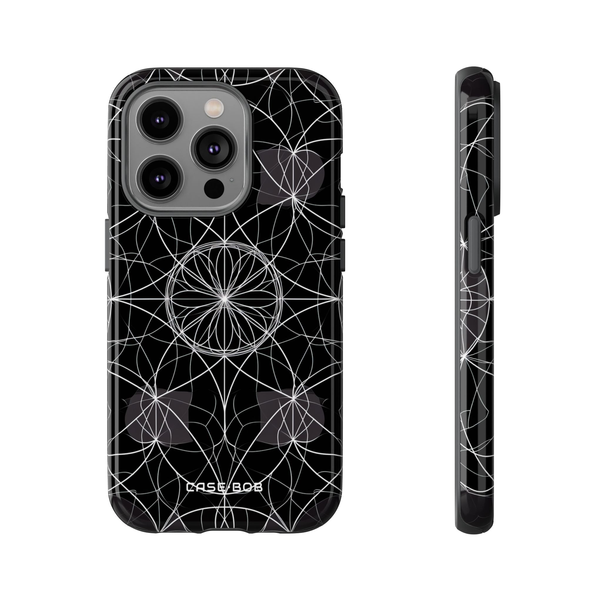 Stralend Bloem Orbit iPhone 14 Pro Hoesje - Tough