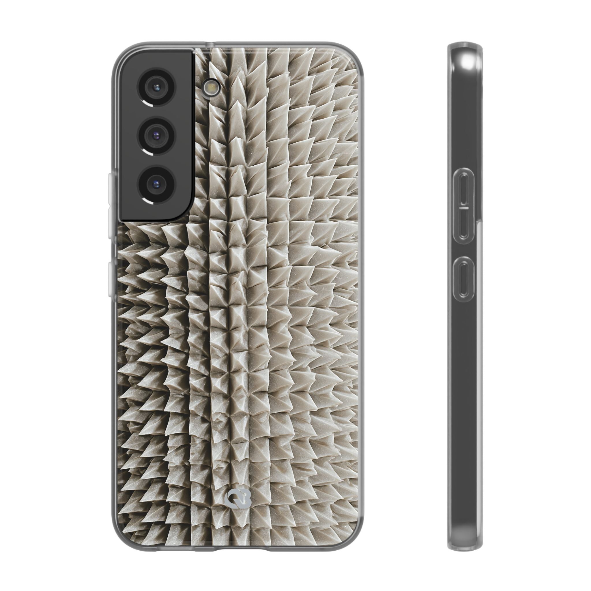 Beige Lite Phone Case for Samsung - Bone Spiked Grid