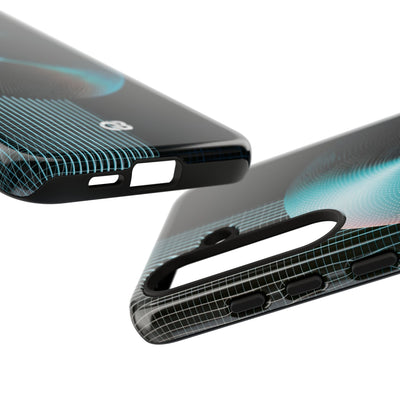 Blue Tough Phone Case for Samsung - Cyan Vector Sphere