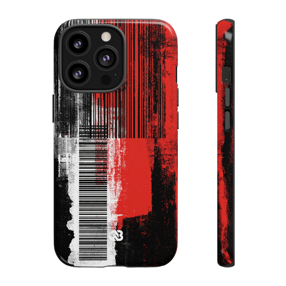 Distorted Barcode · Tough Phone Case for iPhone · Black