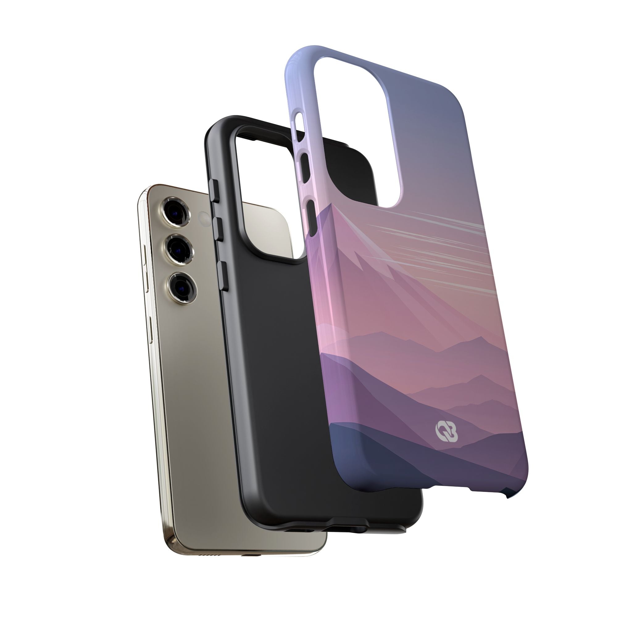 Purple Tough Phone Case for Samsung - Lavender Alpine Dawn
