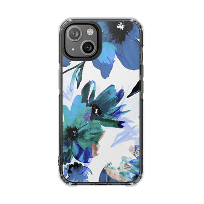 Blue Blossom Radiance iPhone 14 Case - Impact