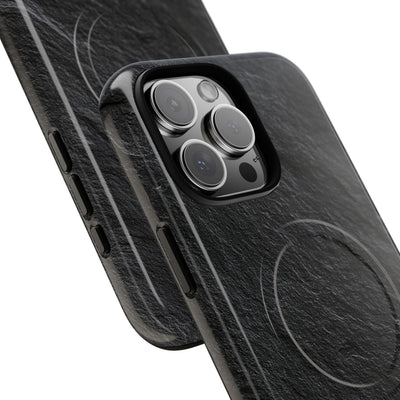 Black Tough 2.0 Magsafe Phone Case for iPhone - Raw Obsidian Slate