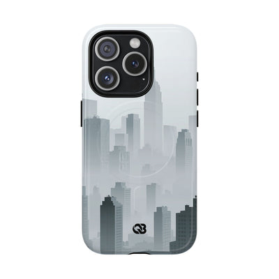 Grey Tough 2.0 Magsafe Phone Case for iPhone - Steel Mist Skyline