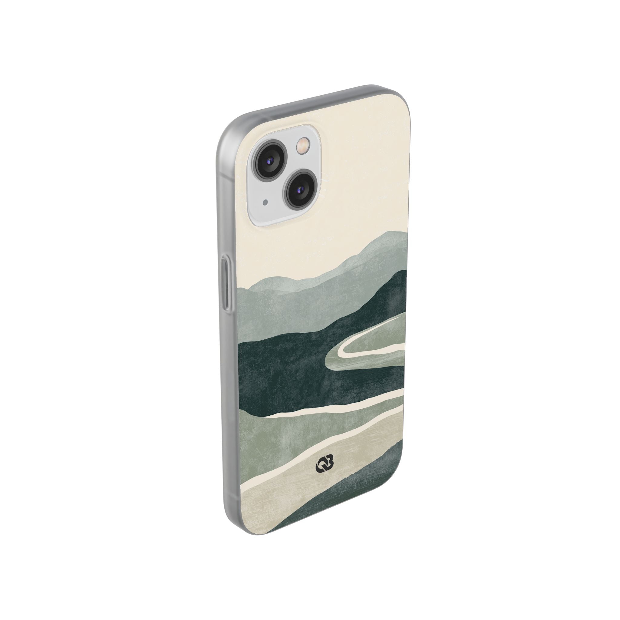 Green Lite Phone Case for iPhone - Misty Sage Valley