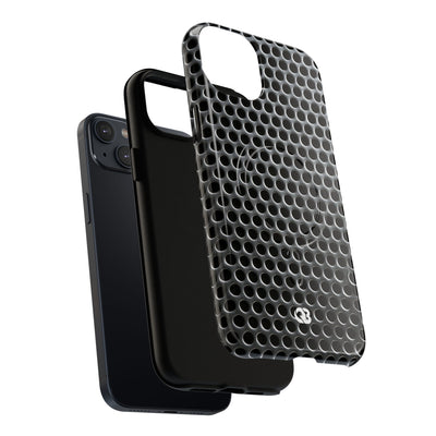 Brushed Perforated Steel · Tough 2.0 Magnetic Phone Case for iPhone · Silver