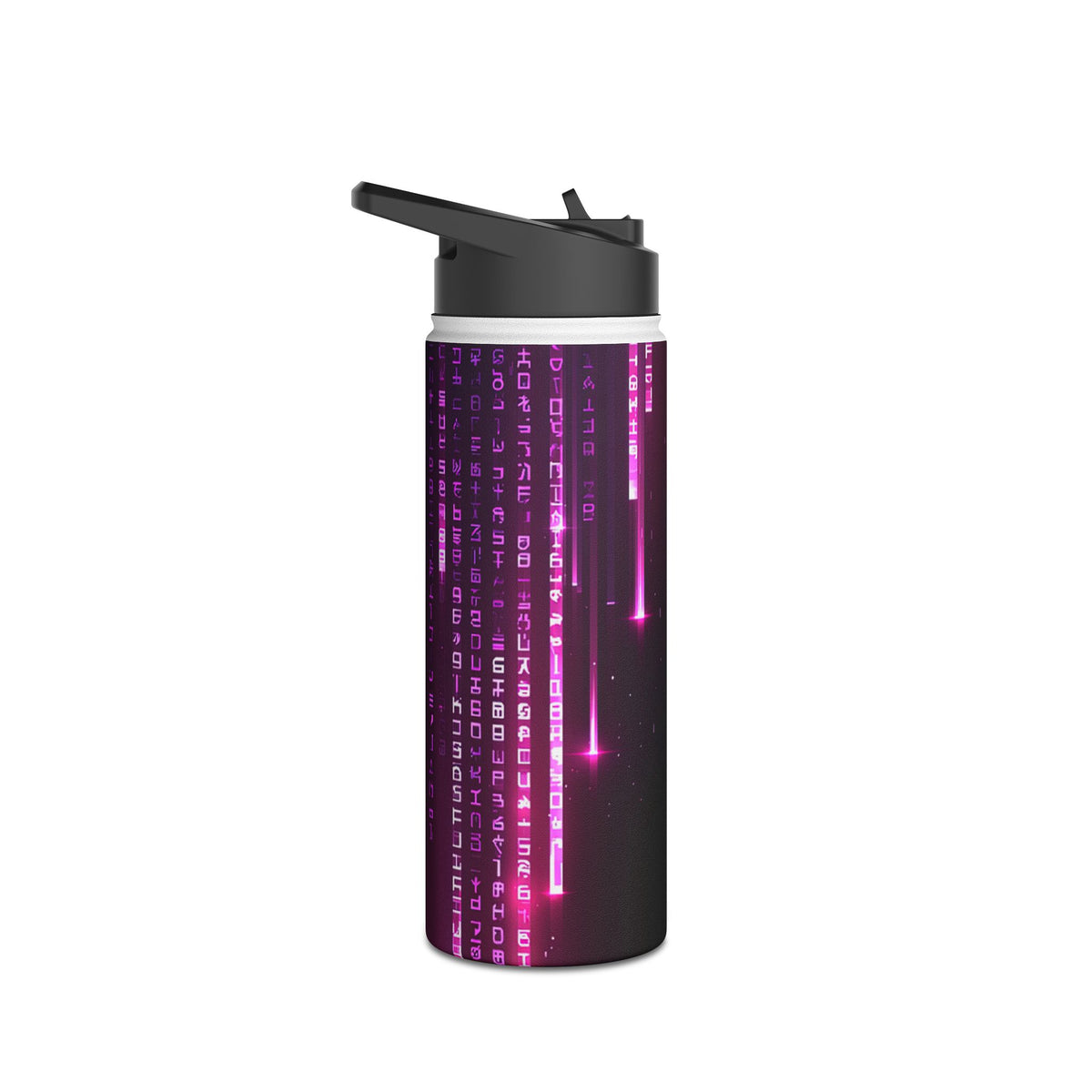 Binary Cascade · Insulated Water Bottle · Black