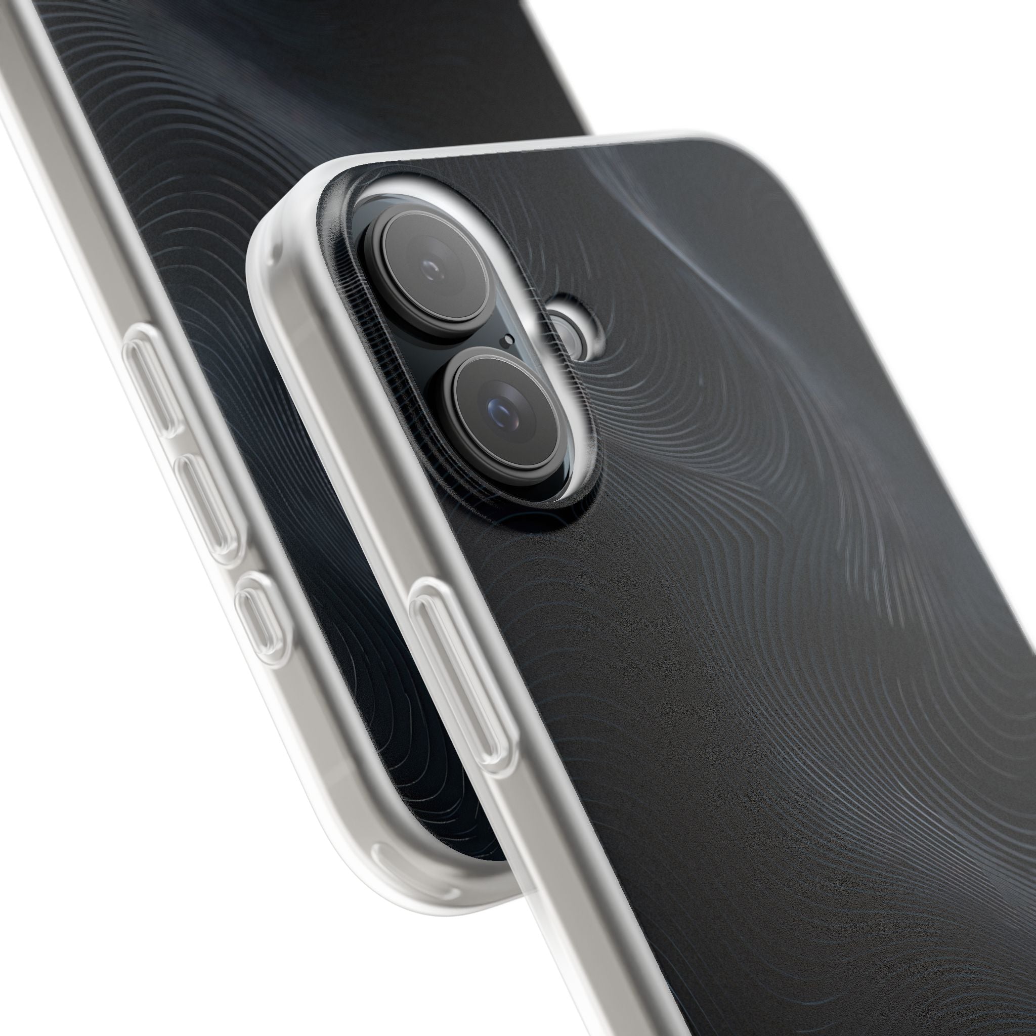 Black Lite Phone Case for iPhone - Obsidian Ridge Flux
