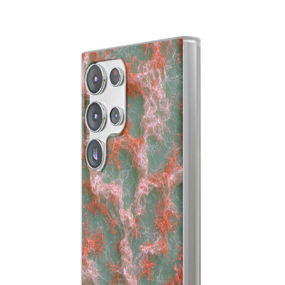 Coral Pixel Matrix · Lite Phone Case for Samsung · Green