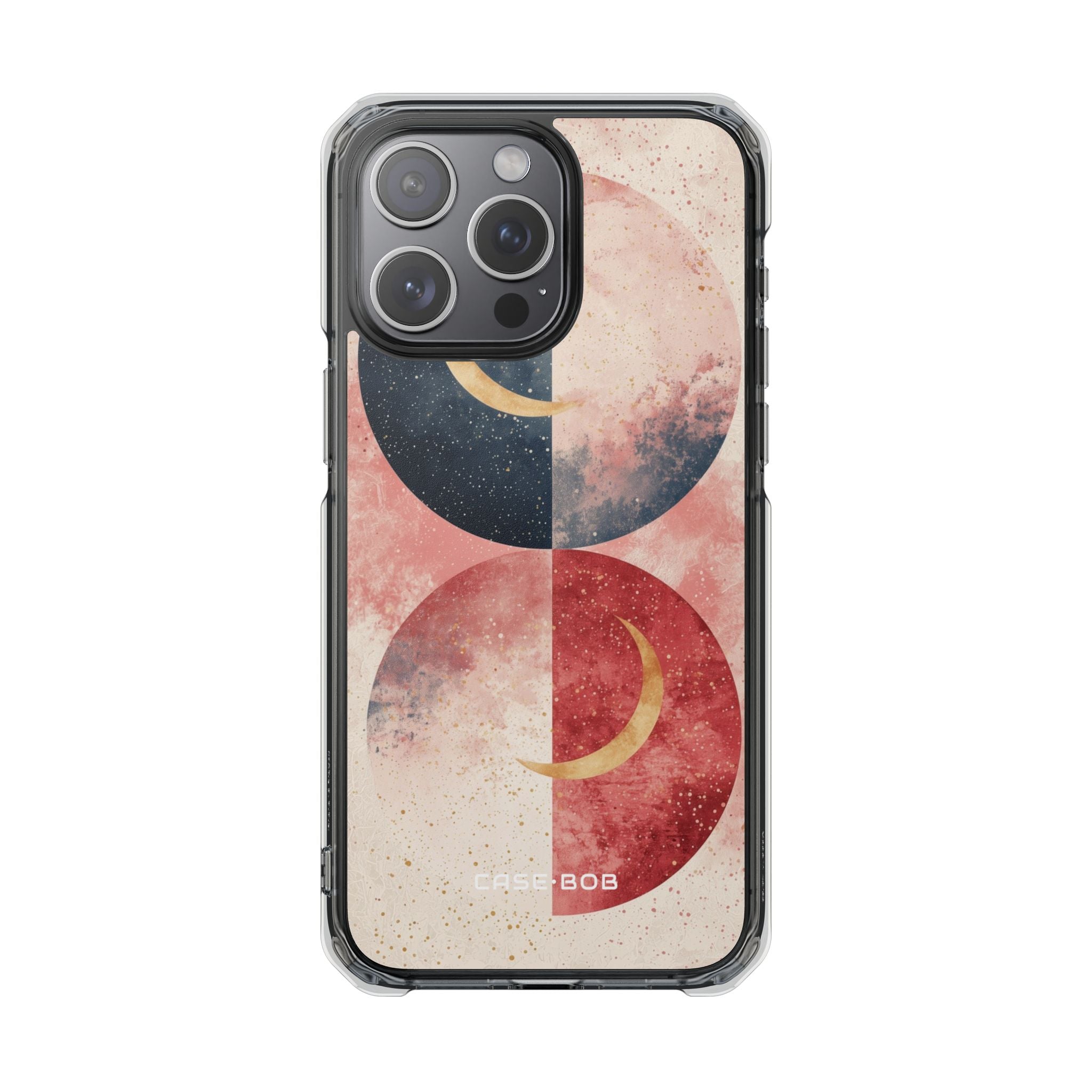 Golden Crescent Circles iPhone 15 Pro Max Case - Impact