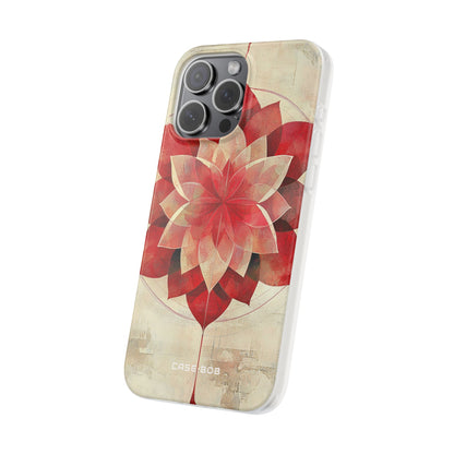 Crimson Bloom iPhone 15 Pro Max Cover - Blød