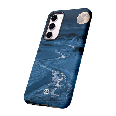 Arctic Moon Drift · Tough Phone Case for Samsung · Blue