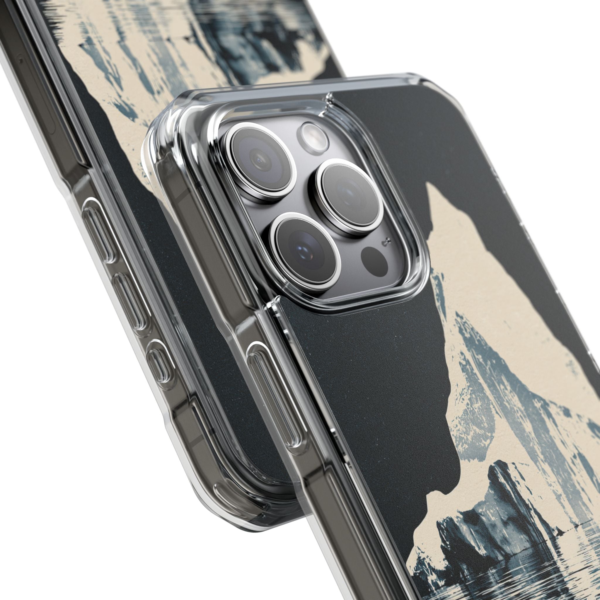 Blue Impact MagSafe Phone Case for iPhone - Frozen Navy Monolith
