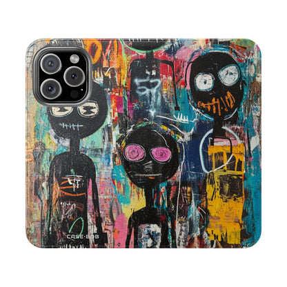 Wide-Eyed Faces - iPhone 16 Pro Case - Wallet