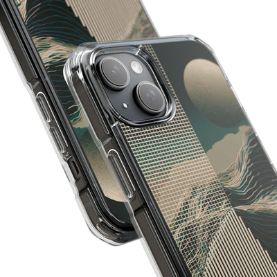 Green Impact MagSafe Phone Case for iPhone - Lunar Moss Topography