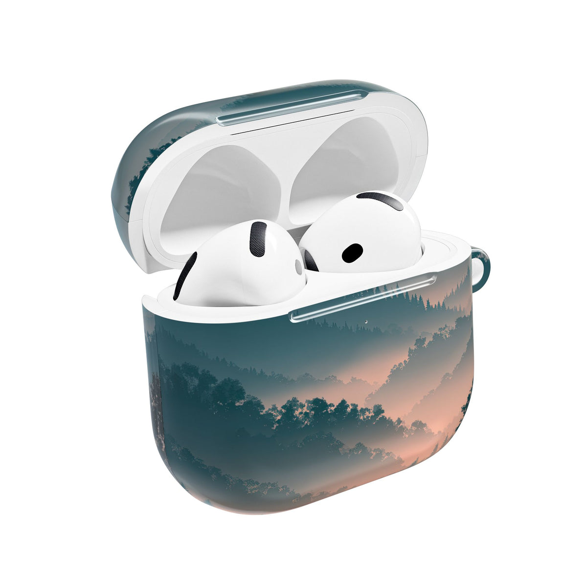 Misty Pine Summit · Hard Case for AirPods & AirPods Pro · Green
