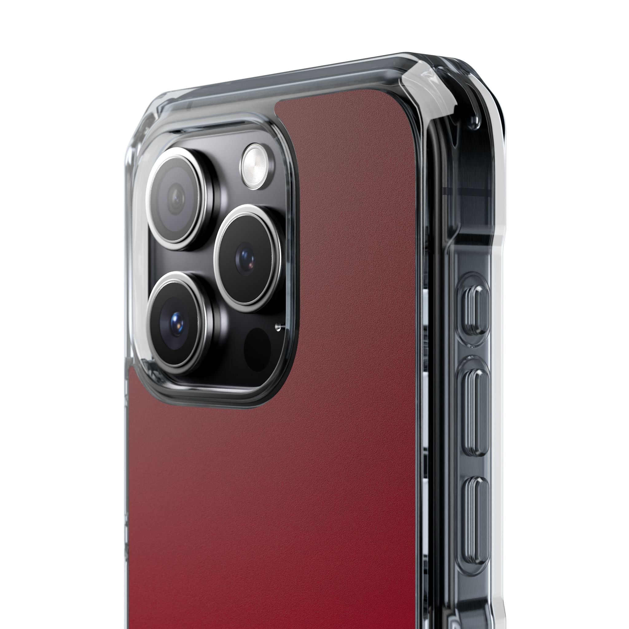 Red Impact MagSafe Phone Case for iPhone - Crimson Velvet Fade