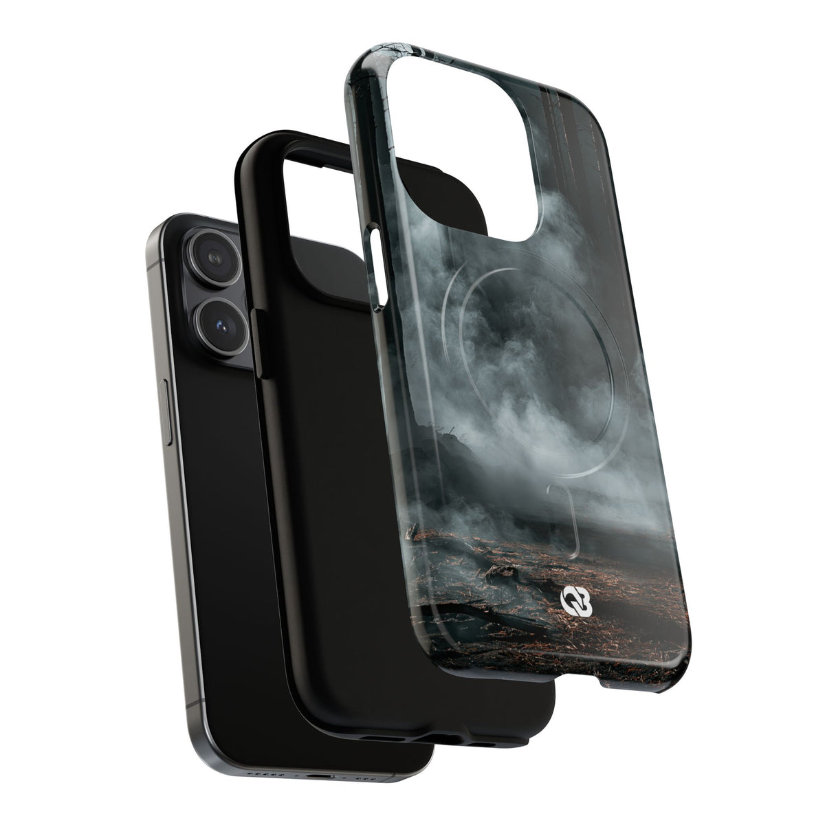 Shadowed Pine Mist · Tough 2.0 Magnetic Phone Case for iPhone · Black