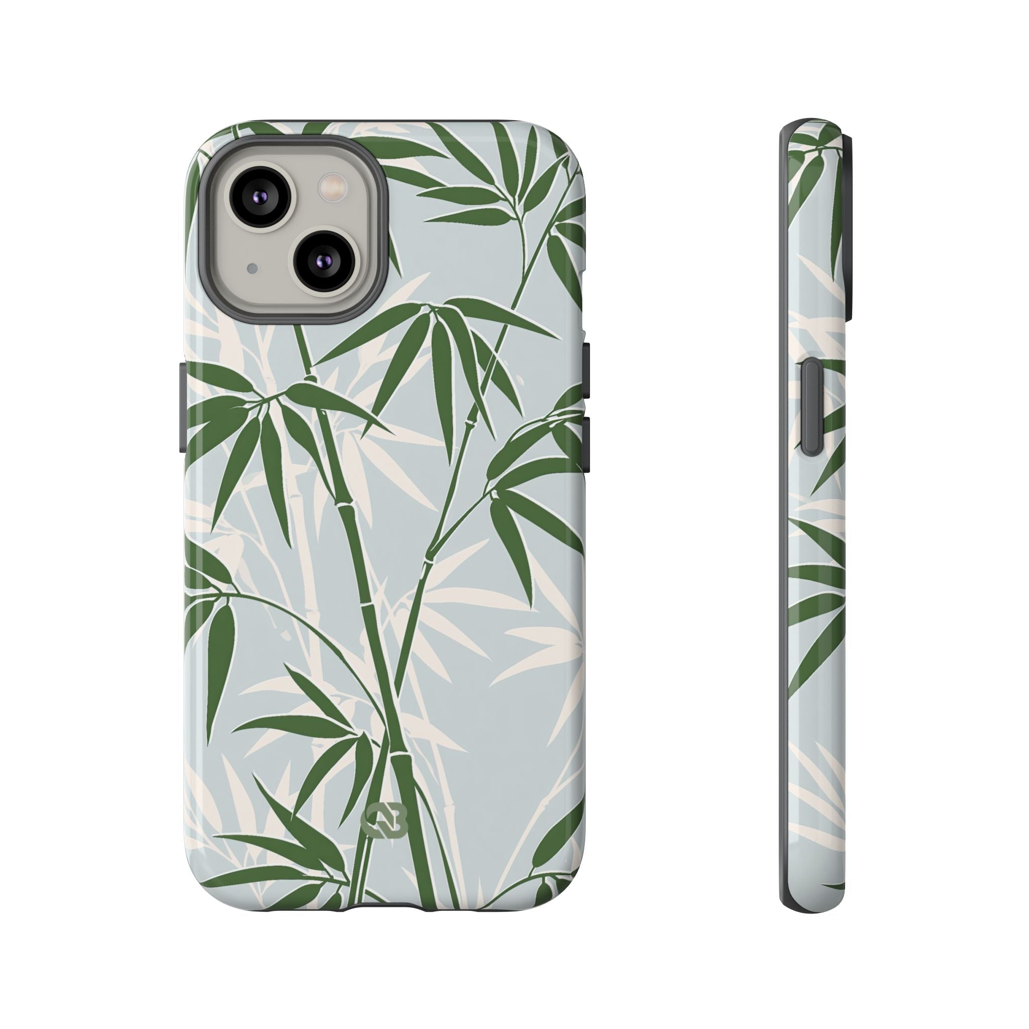 Green Tough Phone Case for iPhone - Kyoto Bamboo Canopy