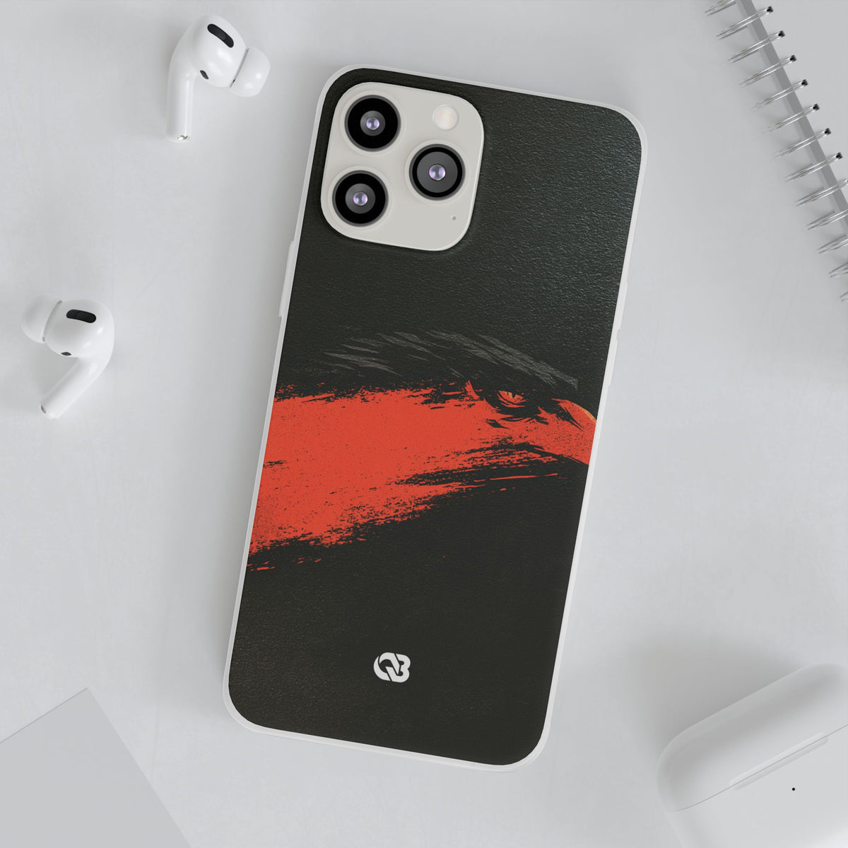 Crimson Raptor Noir · Lite Phone Case for iPhone ·  Black