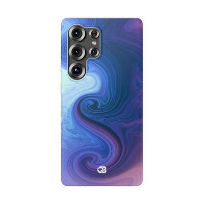 Azure Fluid Swirl · Lite Phone Case for Samsung · Blue