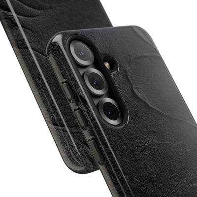 Obsidian Stucco Relief · Tough Phone Case for Samsung · Black