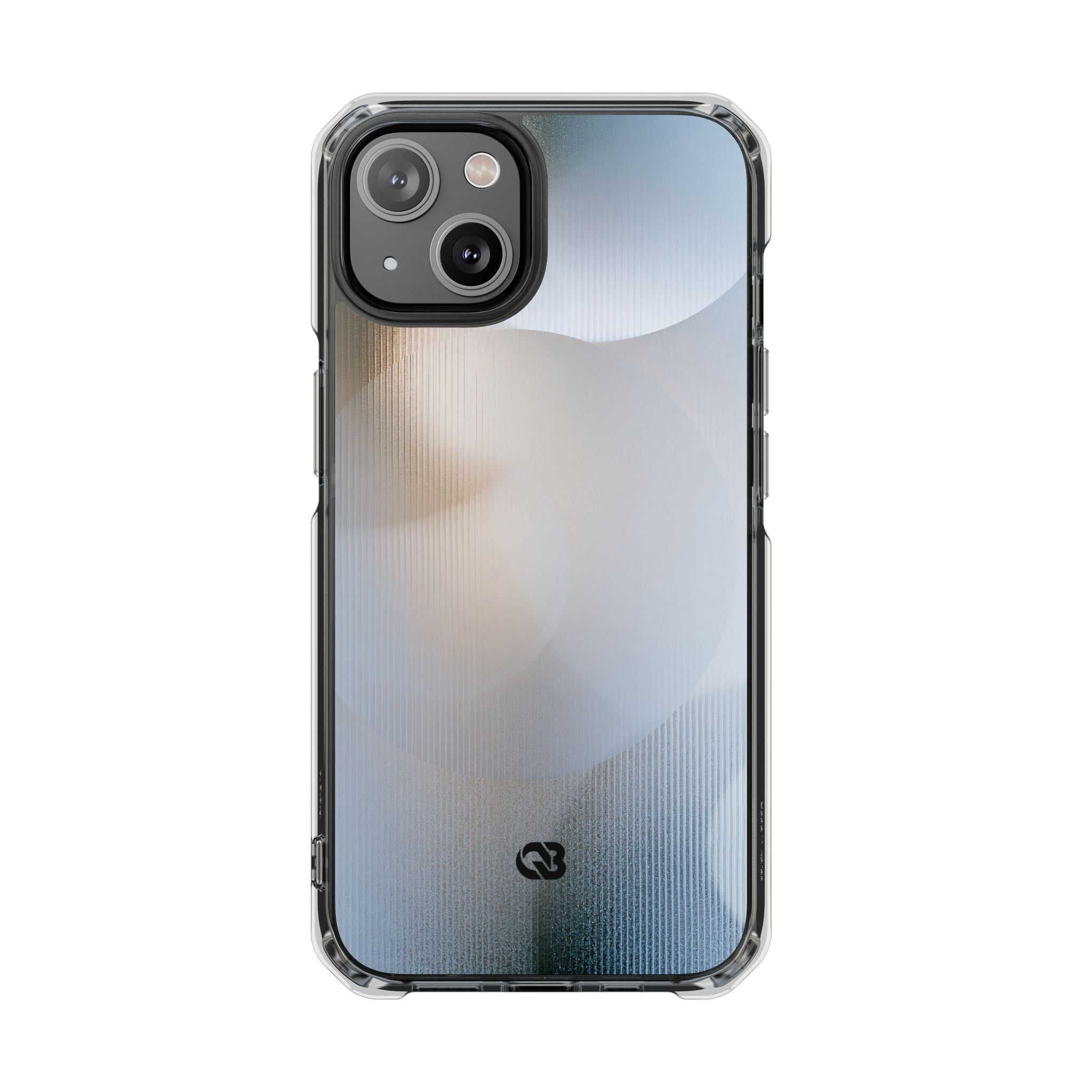 White Impact MagSafe Phone Case for iPhone - Frosted Ribbed Sphere