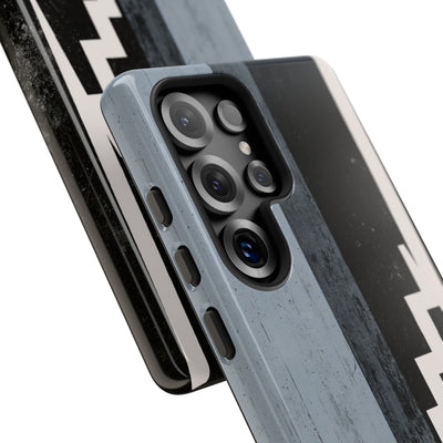 Grey Tough Phone Case for Samsung - Industrial Concrete Void