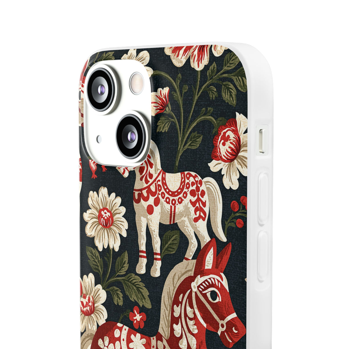 Nordic Dala Meadow · Lite Phone Case for iPhone ·  Red