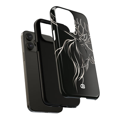 Nordic Moose Contour · Tough 2.0 Magnetic Phone Case for iPhone · Black