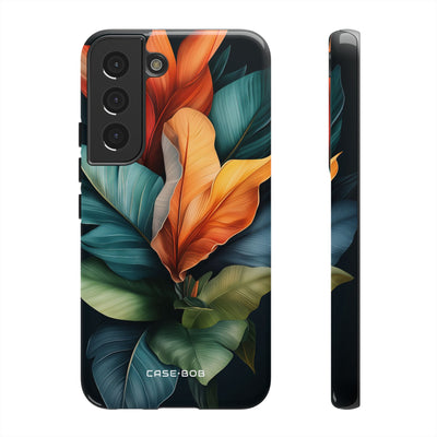 Tropical Leafburst Samsung S22 Case - Tough