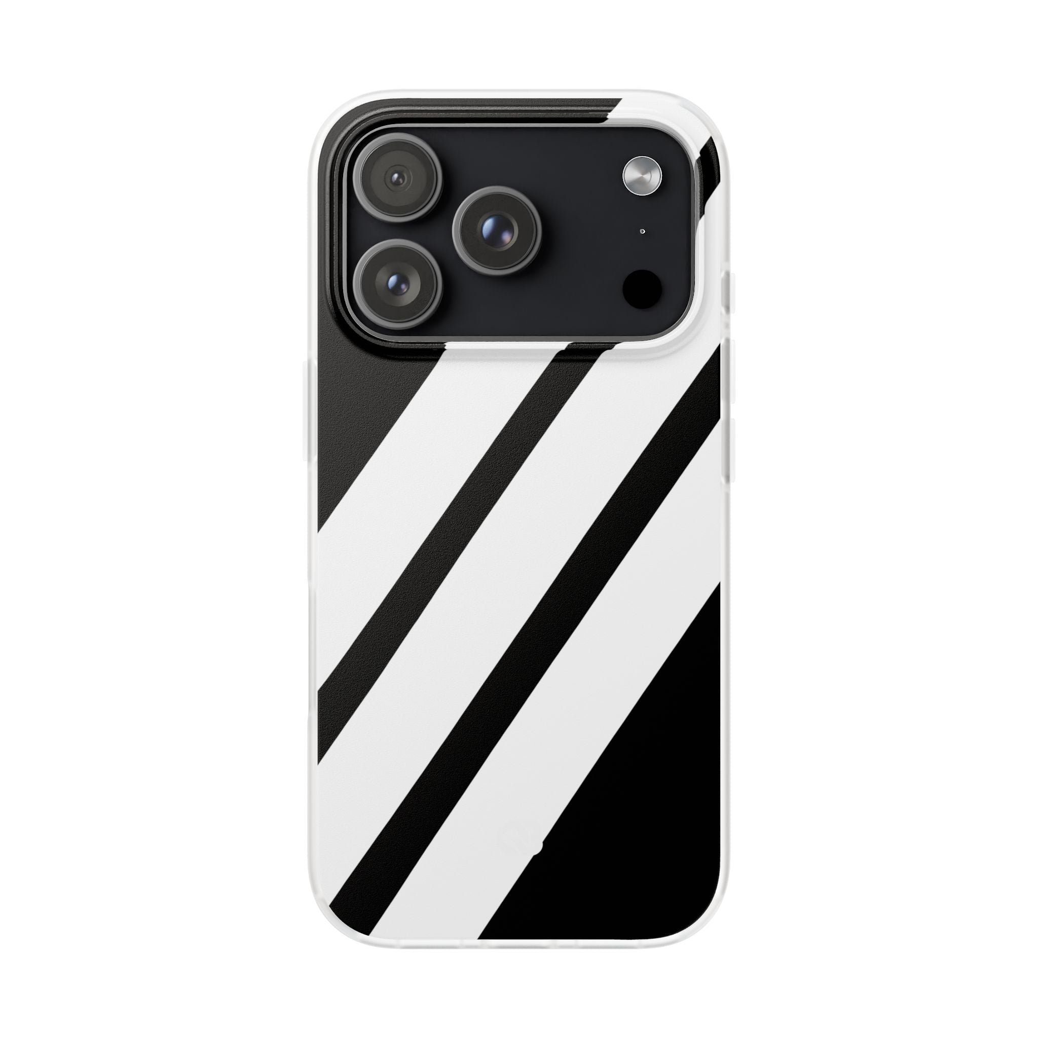 Obsidian White Bars · Soft Handyhülle für iPhone