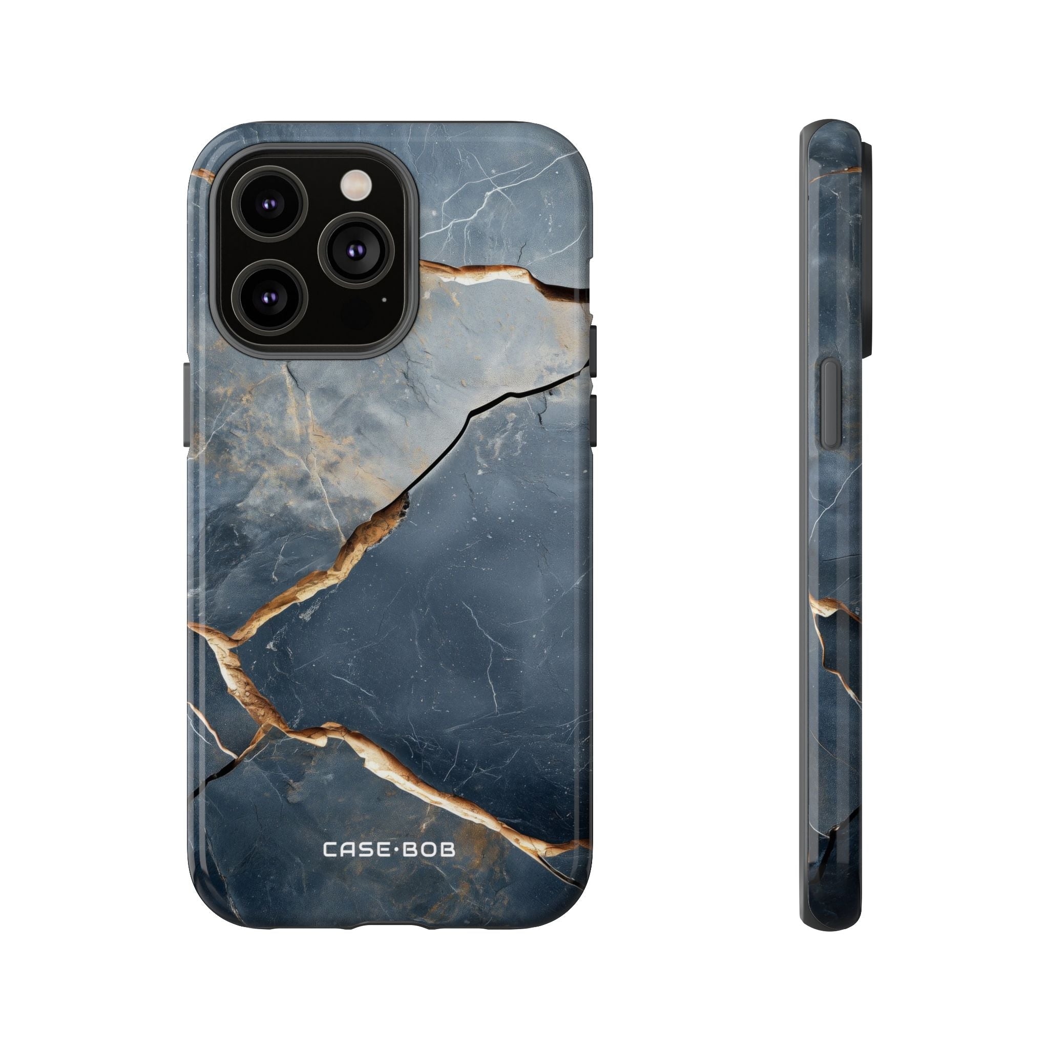 Jagged Vein Navy iPhone 14 Pro Max Case - Tough