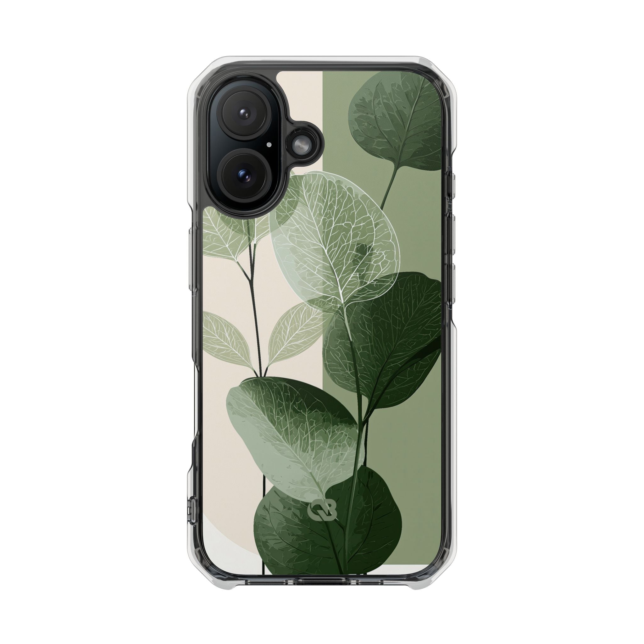 Green Impact MagSafe Phone Case for iPhone - Sage Leaf Skeletals